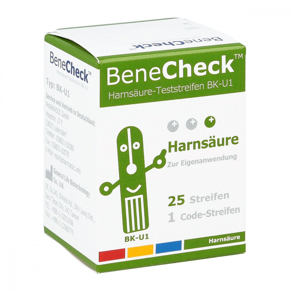 PHARMADOC GmbH Benecheck Harnsäure-teststreifen Bk-u1 13906328