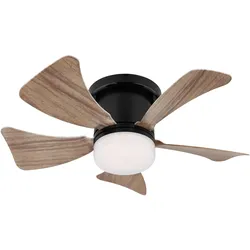 Globo Deckenventilator Hines SW-HL mit LED & Fernbedienung, Ventilator, Schwarz