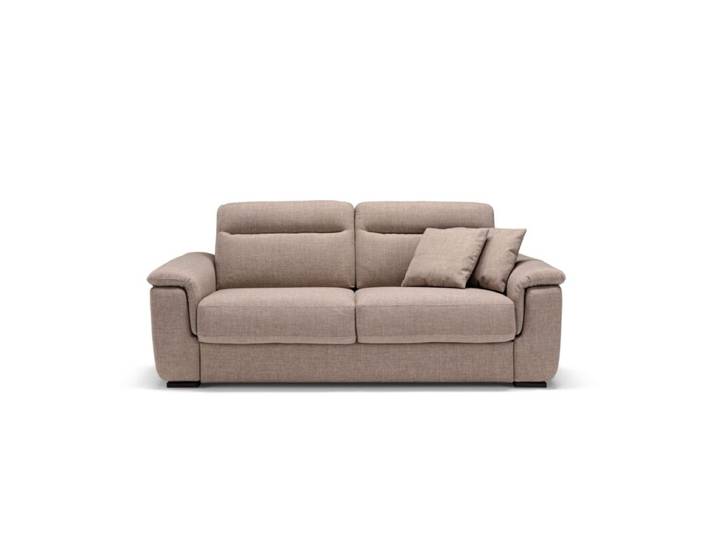 Dixx Divani Artu Schlafsofa mit abnehmbarem Bezug - bei 30°C waschbar - Gemini 130 hellbraun Komfortabel und praktisch, mit Matratze, in zeitlosem Design, alle Bezüge abnehmbar, ideal für Gäste Schlaffunktion Zeitlos