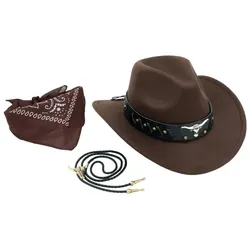 Set "Cowboy", 3-teilig, braun