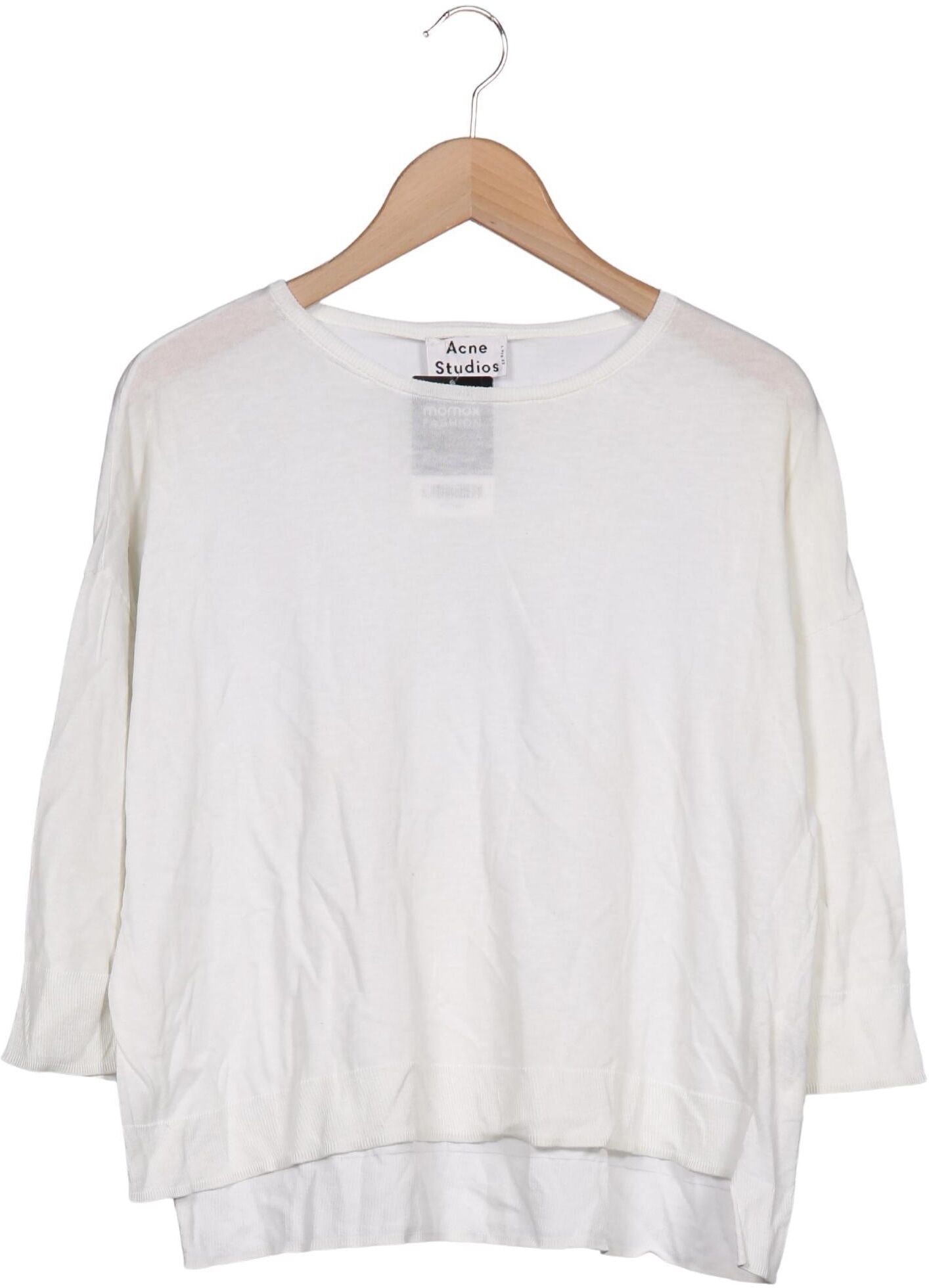 Acne Studios Damen Pullover, Weiß, Gr. M, Baumwolle - Second Hand