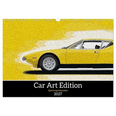 Car Art Edition Sportwagenlegenden (Wandkalender 2027 DIN A3 quer), CALVENDO Monatskalender