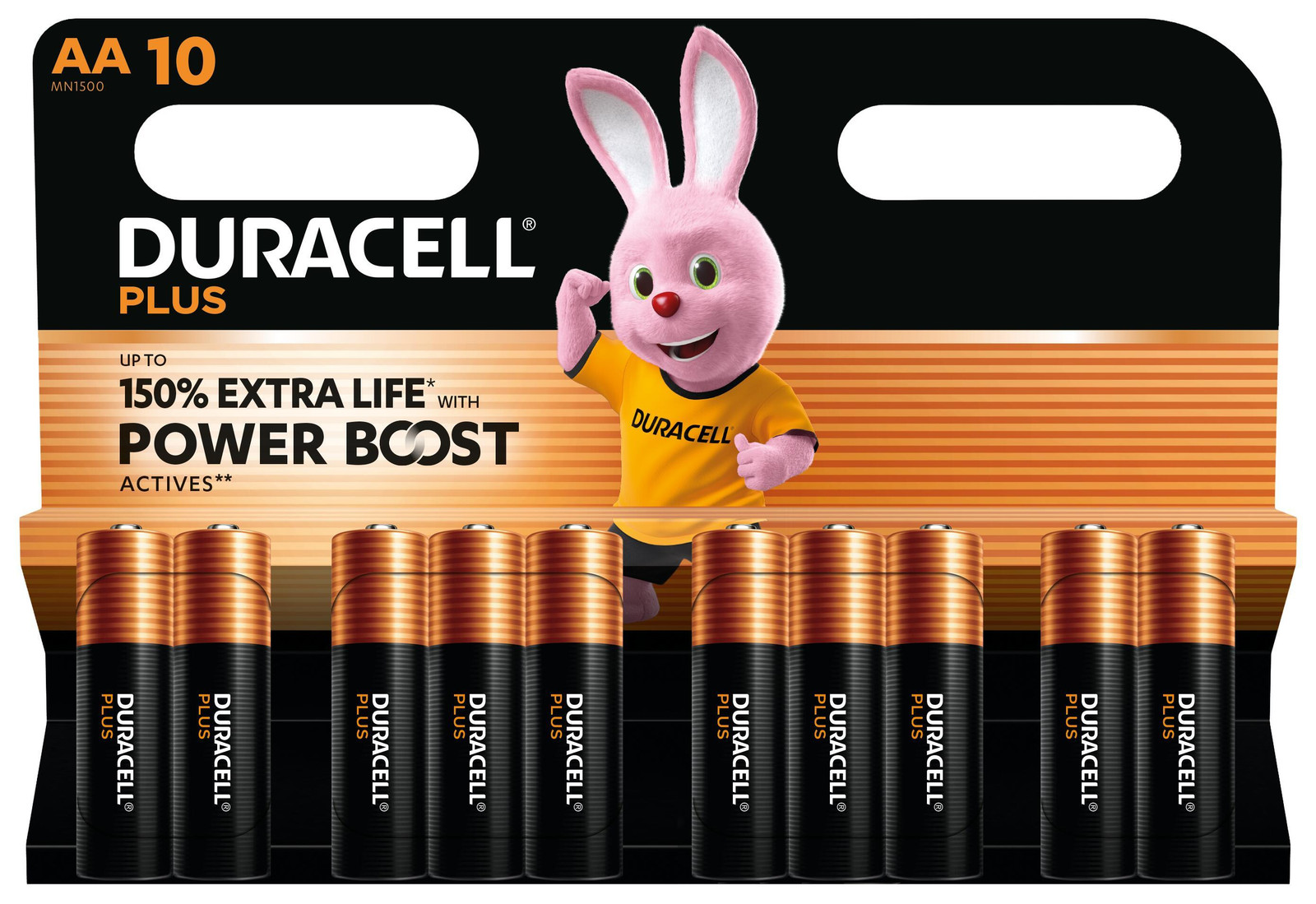 Duracell Plus Power Boost AA Batterijen, 10 stuks