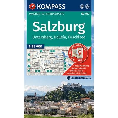 KOMPASS Wanderkarte 017 Salzburg, Untersberg, Hallein, Fuschlsee 1:25.000, Sonstige von , KOMPASS Freytag & Berndt, 978-3-99154-268-1