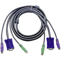 Aten 2L-5003P/C Tastatur- / Video- / Maus- (KVM-) Kabel, KVM-Switch Kabel
