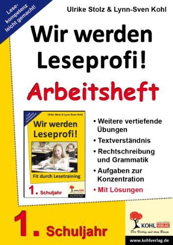 Ulrike Stolz - Wir werden Leseprofi: 1. Schuljahr, Arbeitsheft - Preis vom 30.09.2026 09:01:18 h