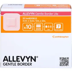 Allevyn Gentle Border Lite 5x5 cm Schaumverb. 10 ST