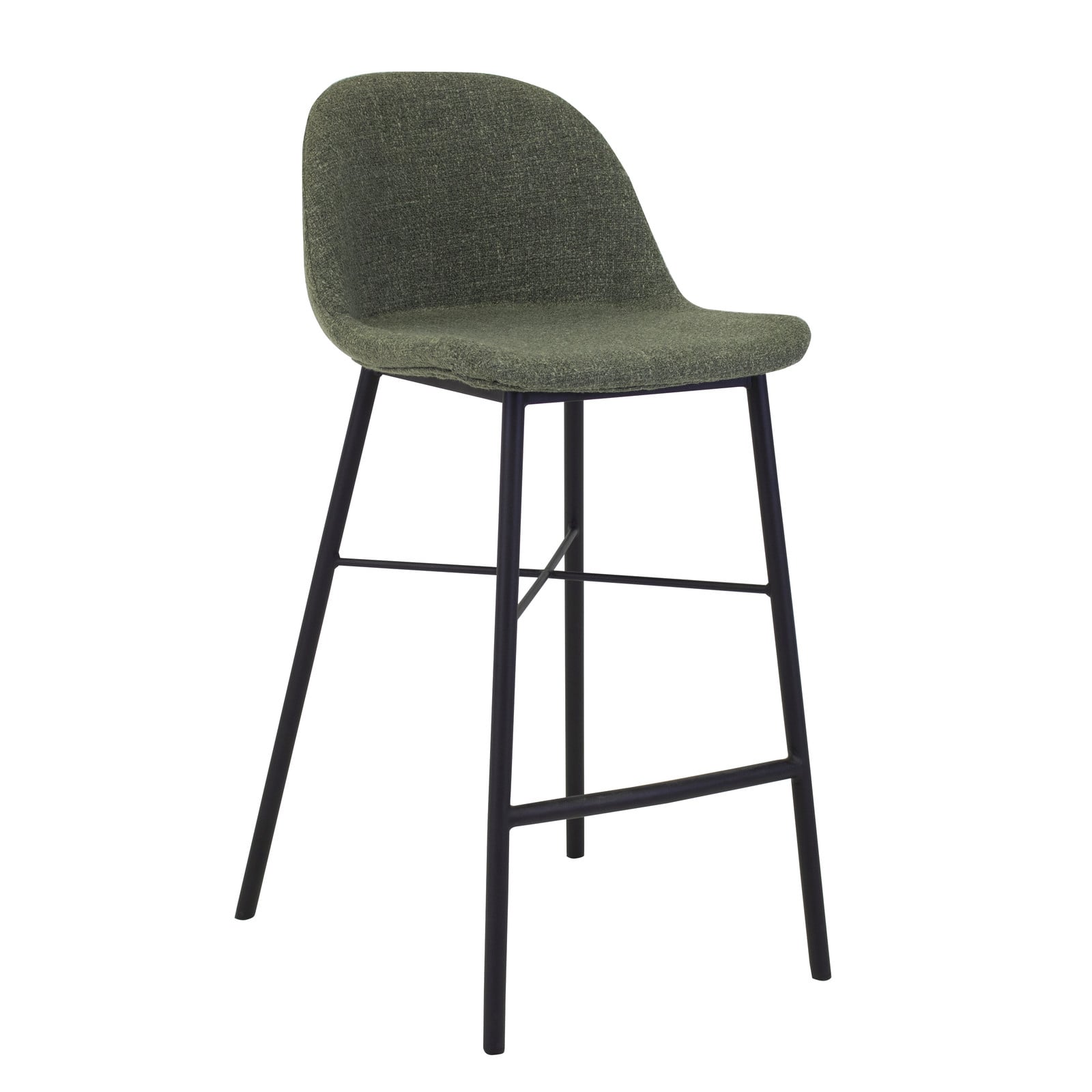 Kick Collection barkruk Jade - Groen - Gestructureerde stof