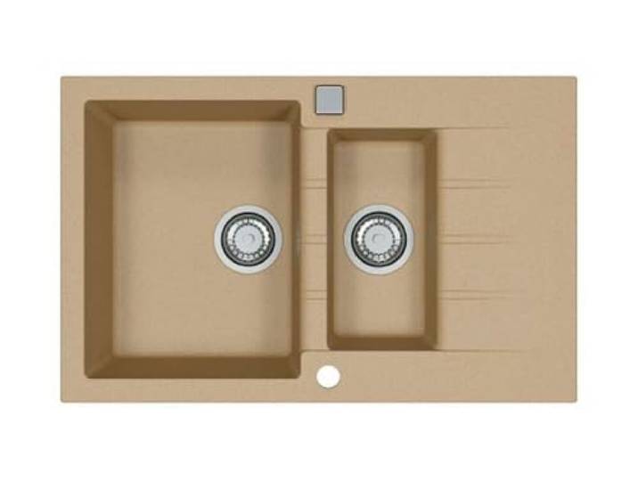 Alveus 1131359 CADIT 70 Einbauspüle Granit mit Abtropffläche, Beige