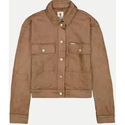 Jacke in Wildlederoptik 5232-BROWN M