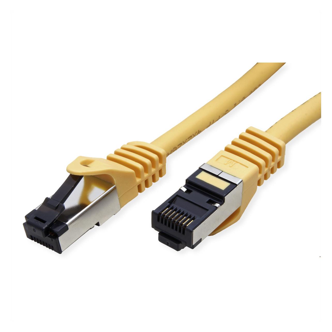 Value Patchkabel Kat.8 S/FTP, gelb, 1m LSOH, Litzenkabel, (PiMF- (PiMF, S/FTP, CAT8.1, 1 m) (21.99.1821)