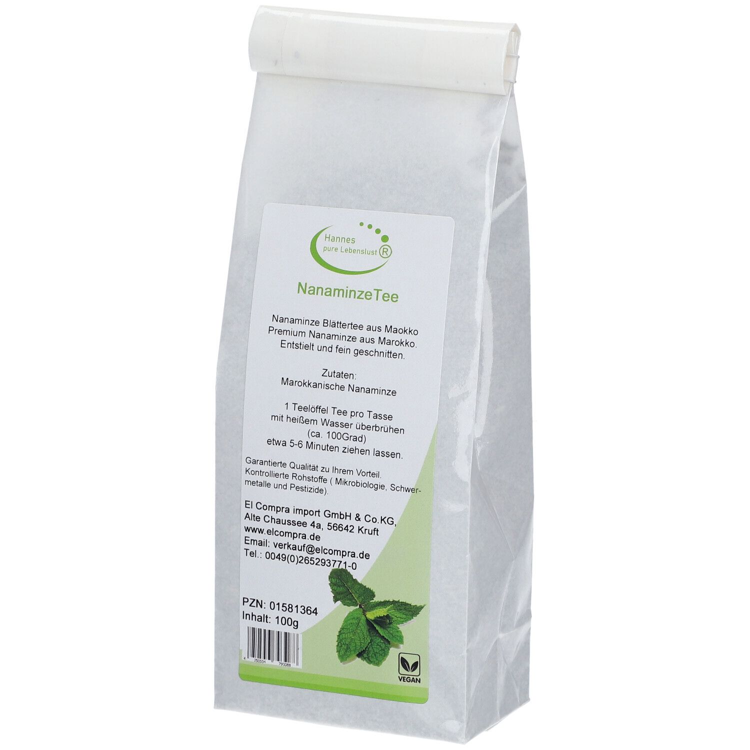 Nanaminze Blättertee 100 g Tee