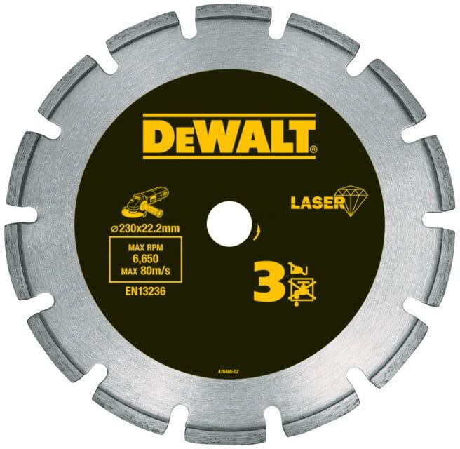 Lame de scie diamant DEWALT LaserHP3 230 mm DT3763-XJ (DT3763-XJ)