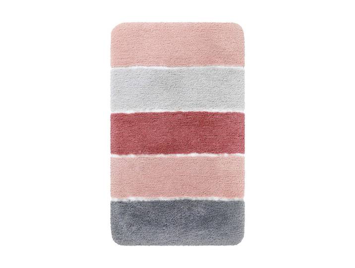 Wecon Home Badteppich Rio Marina, Grau, Hellrosa, Streifen, rechteckig, 55x65 cm, Oeko-Tex® Standard 100, Heimtextilien, Badtextilien, Badematten