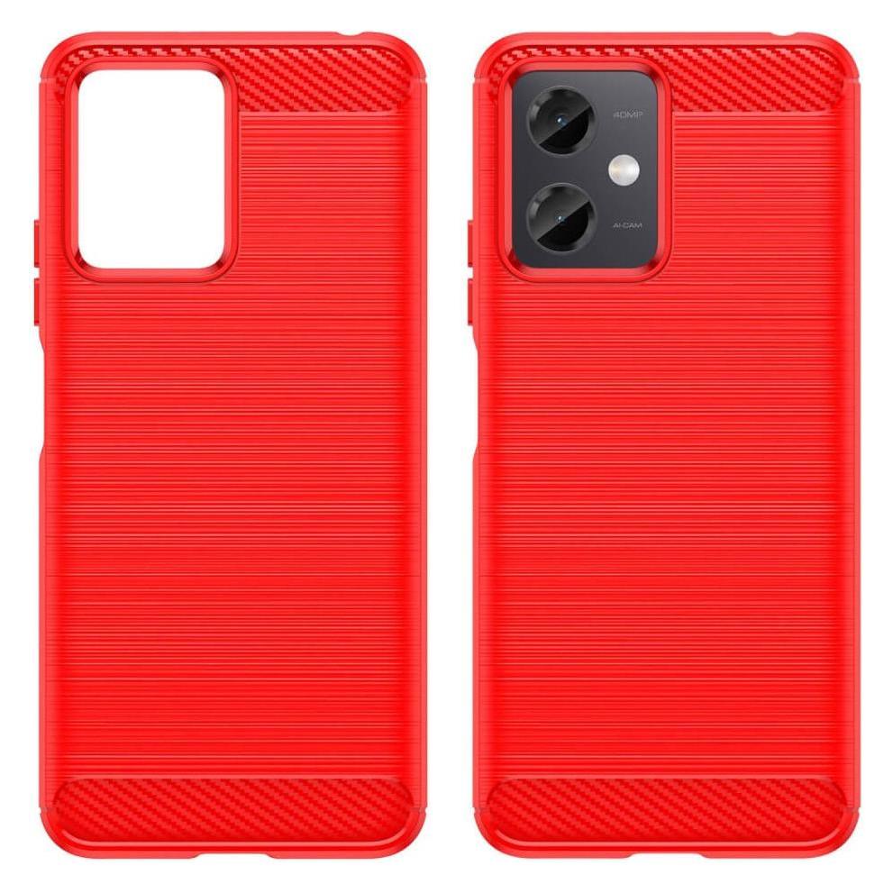Cover-Discount Xiaomi Poco X5 - Metall Carbon Look Hülle rot (Xiaomi Poco X5) (660121260C)