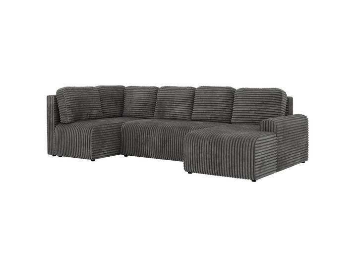 WOHNLANDSCHAFT NESSARO COR U Grau Cord - Links Seite