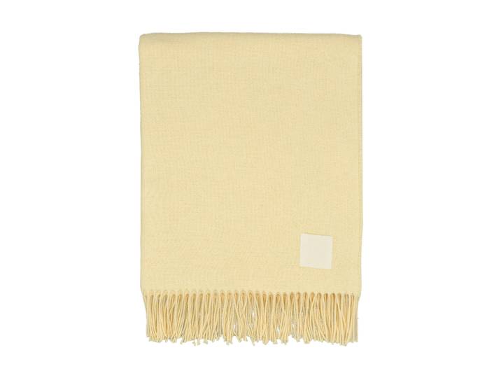 Scandi Living Plaid en coton Loom 125x170 cm Buttercream