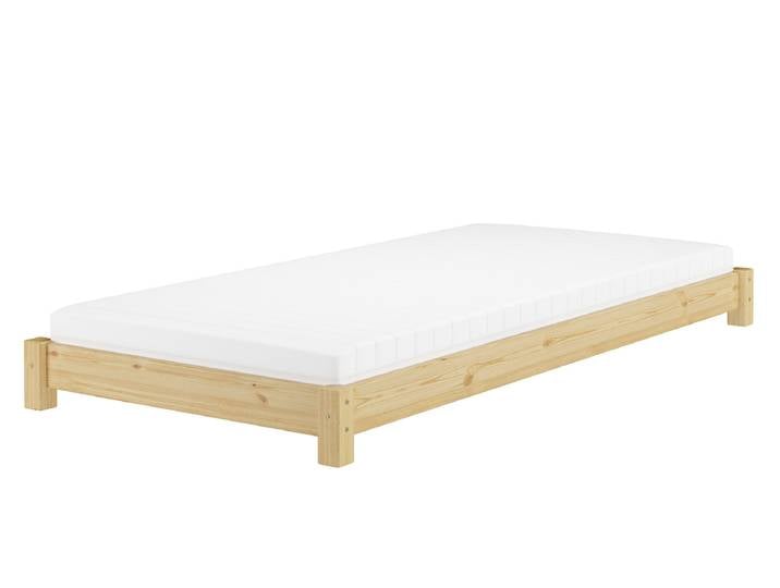 Flachbett Einzelbett Echtholzbett 100 x 200 cm Kiefer