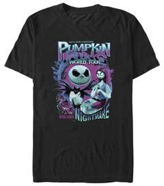 Men's Big & Tall Pumpkin King World Tour Tee by Disney in Black (Size 5XL)