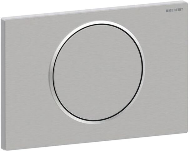 Geberit Betätigungsplatte Sigma 10 Round 115758SN5 Platte/Taste Edelstahl gebürstet, poliert, Edelstahl, für Spül-Stopp-Spülung