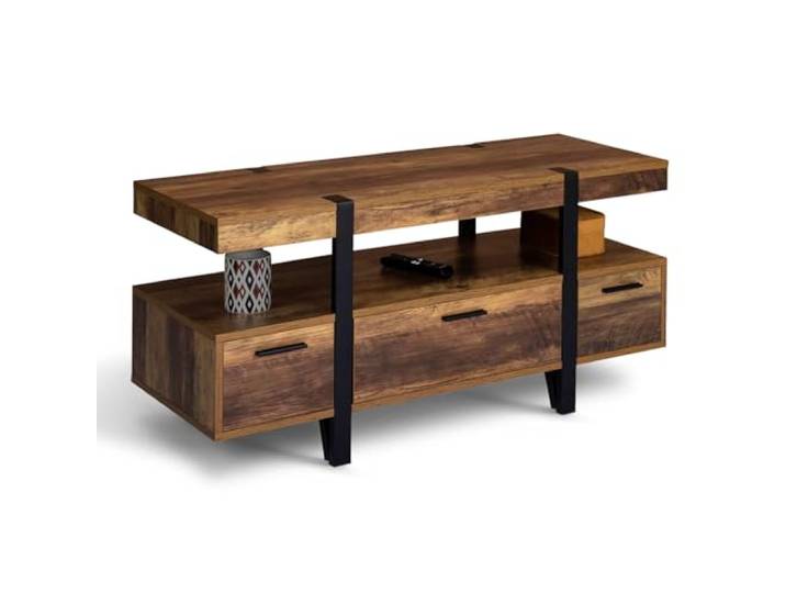 IDMarket - TV-Möbel 113 cm Austria Holz Dornfuß mit Schubladen