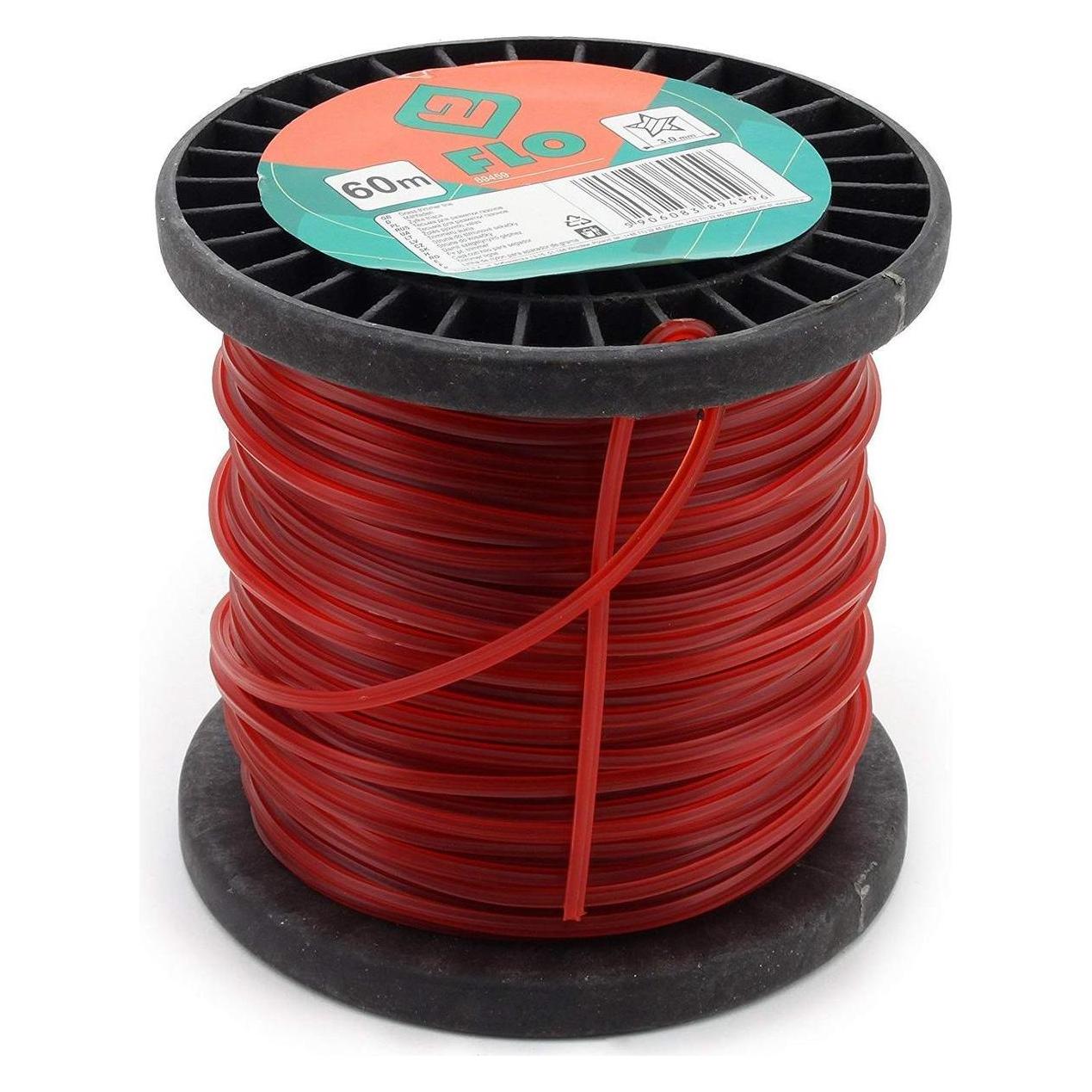Toya Flo 89459 - Haarschneidemaschine Gras Linie 3.0 mmx60 m/Stern/ (Rasentrimmer) (89459)