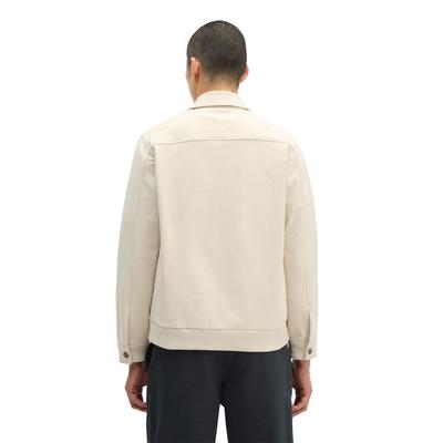 Sweatjacke MARC O'POLO "aus regenerativer Bio-Baumwolle", Herren, Gr. XL, beige (grau silk), Obermaterial: 100% Baumwolle, unifarben, relaxed fit, Manschette, Sweatjacken Sweatjacke