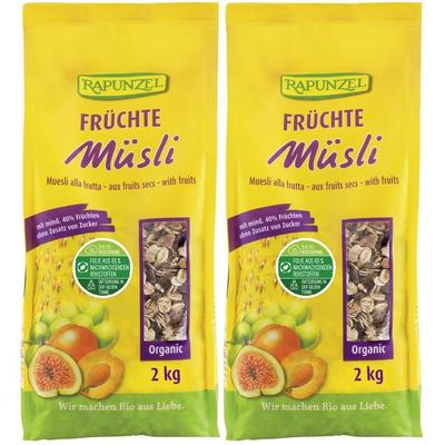 Rapunzel Bio Früchte Müsli 2x 2x2000 g