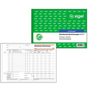 Sigel RA 517 Reisekostenabrechnungen wöchentlich