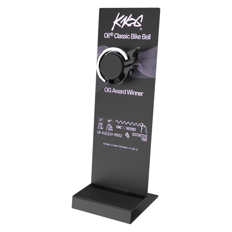 knog. Oi Classic Large Aluminium THEKENAUFSTELLER inkl. Demo Klingel (OHNE BESTÜCKUNG) (63971745)