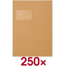 Steinmetz 250 Natron-Versandtaschen C4 mit Fenster, 32.4x22.9 cm