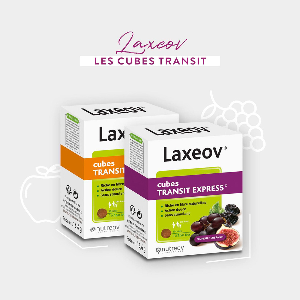 Nutreov Laxeov Cubos Complemento alimenticio 20&nbsp;un. Ameixa-Figo
