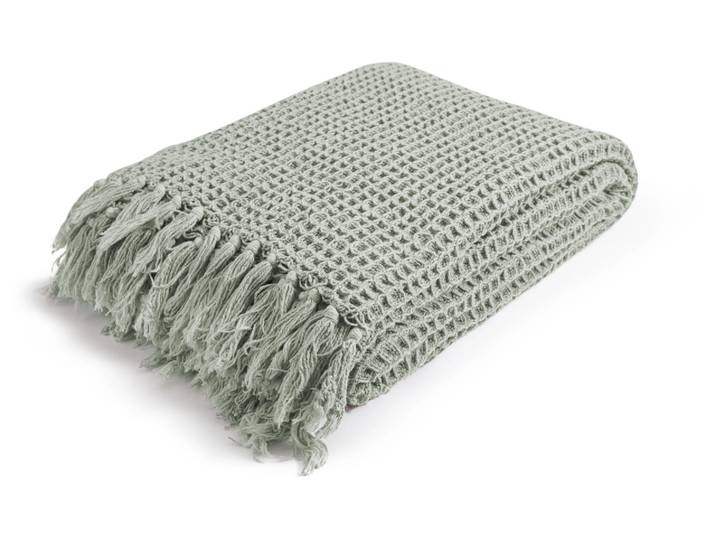 Plaid Waffle Salbei 130x170 cm Magma
