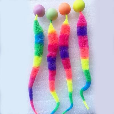Multisell Products Hub Interactive Cat Toy Colorful Bouncing Ball Puzzle Teaser For Indoor Cats multicolour