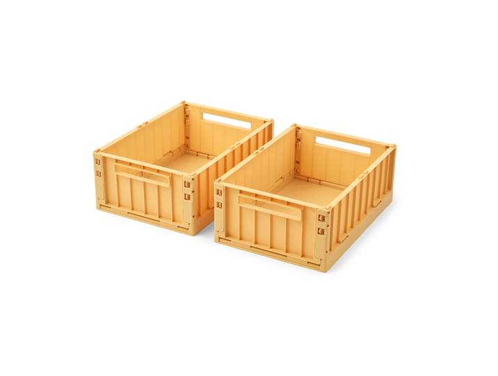 Liewood Boîte de rangement Weston T-shirt Yuzu, taille M, lot de 2