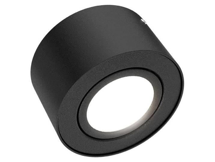 Lampe LED à poser BRILONER LEUCHTEN TUBE\, 5 W\, 470 lm\, IP20\, noir\, métal\, Ø 9 cm
