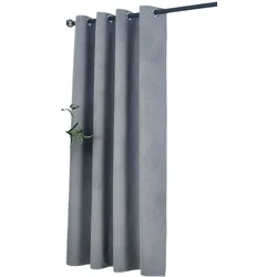 VORHANG MÜNCHEN DARK HxB 175x145 cm Grau
