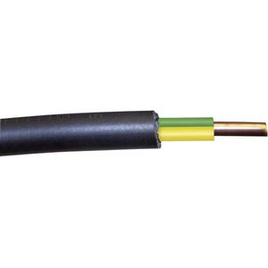 Ebrom Erdungskabel NYY-J, 16 mm², schwarzes Erdkabel, 10 m