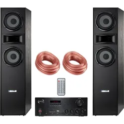 McGrey HTS-65320 BK / VT-80 HiFi Stereoanlage Set mit Bluetooth