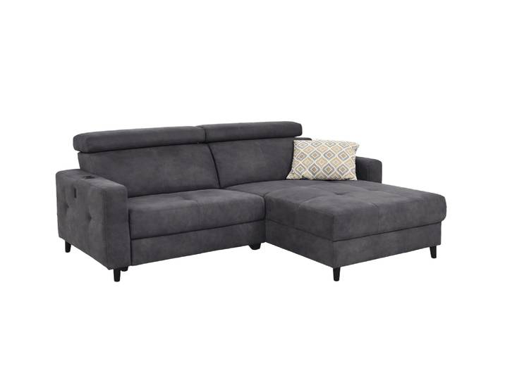 Ecksofa Doppio Dunkelgrau