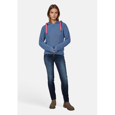 Kapuzenpullover SALZHAUT "Hoodie Task", Damen, Gr. XS, blau (ice blau), Obermaterial: 100% Baumwolle CO., Pullover Kapuzenpullover