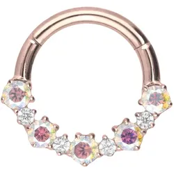 Titan Segmentring Clicker EINGEFASSTE KRISTALLE