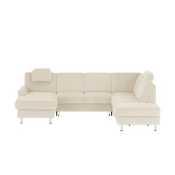 meinSofa Wohnlandschaft Mit verschiedenen Funktionen verfügbar Jana , creme , Maße (cm): B: 309 H: 87 T: 235.0