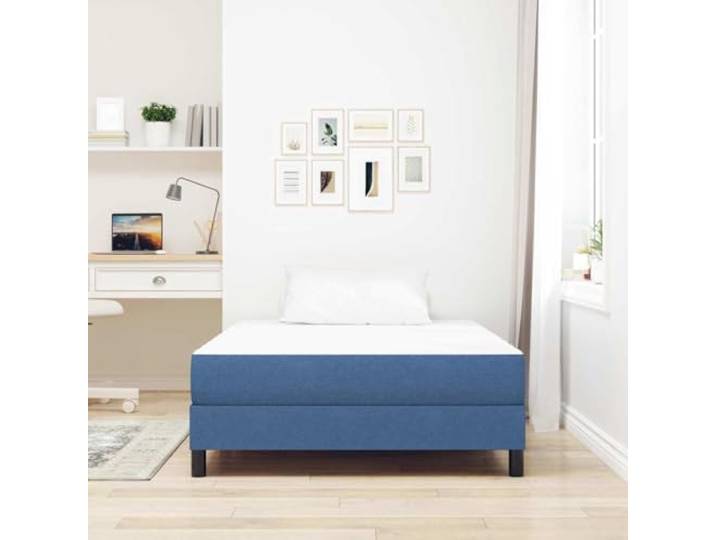 KTHLBRH Matratze Blau 120 x 200 cm mit Polyestergewebe Taschenfedern, optimale Unterstützung, Bewegungsisolierung, modernes Design