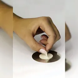 Durable Piktogramm Nicht Eis essen si rund 83mm aus Aluminium