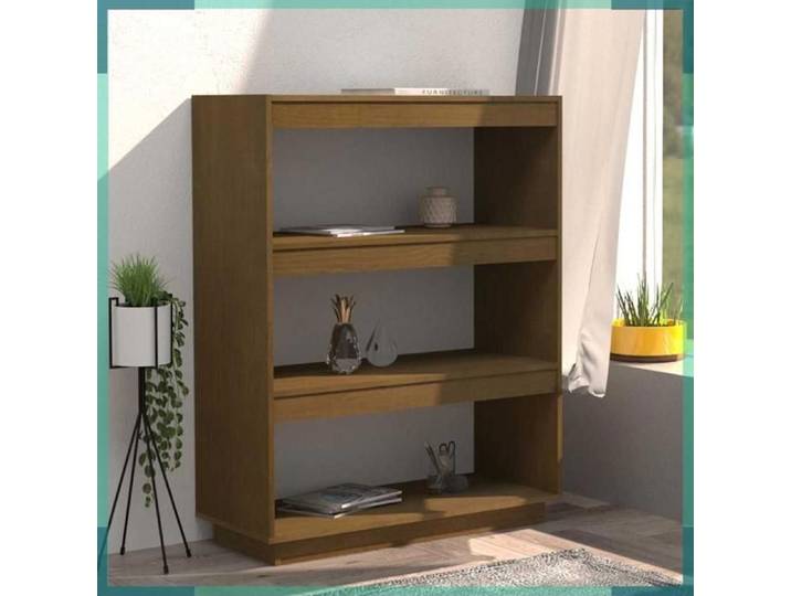 Bibliothèque/Séparateur de pièce - 810887 - Marron miel - Pin massif - 80x35x103 cm