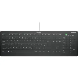 Cherry ACTIVE KEY MTA AK-C8112 Corded DE-Layout schwarz (DE, Kabelgebunden), Tastatur, Schwarz