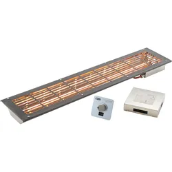 Infraworld VITALlight-IPX4 Infrarotstrahler-Set anthrazit Easy Control: silbergrau - Eckeinbau