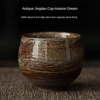 Inspired Living Japanese Handmade Stoneware Tea Cup Authentic Japanese Stoneware Tea Cup For Kung Fu Tea Cup Rituals style 02
