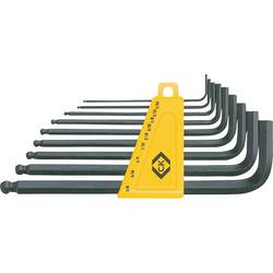 C.K Innen-Sechskant Winkelschraubendreher-Set 5/64 Zoll, 3/32 Zoll, 1/8 Zoll, 5/32 Zoll, 3/16 Zoll, 7/32 Zoll, 1/4 Zoll, 5/16 Zoll, 3/8 Zoll 9teilig T4444I